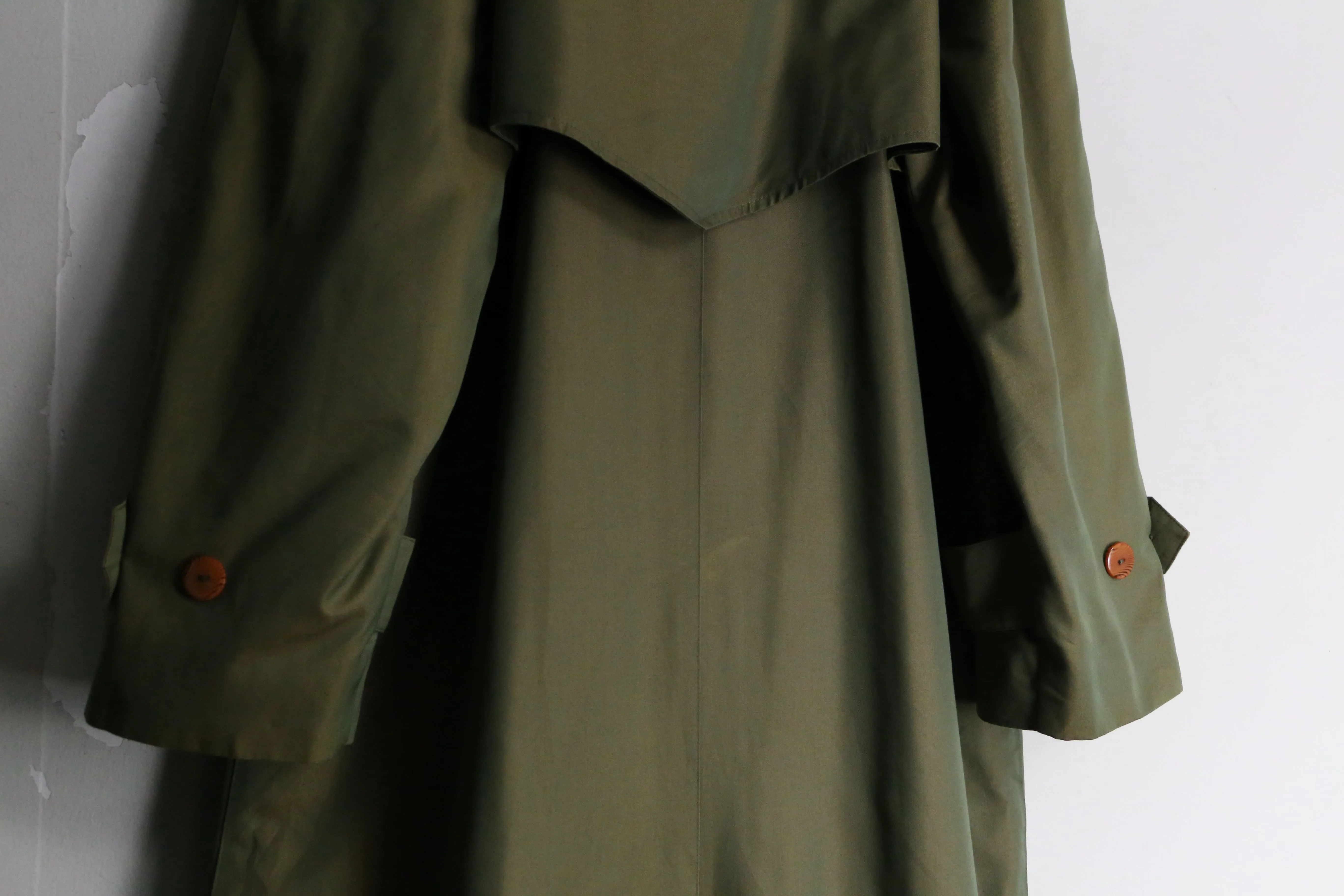 1980-90s iridescent textile trench coat