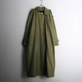 1980-90s iridescent textile trench coat