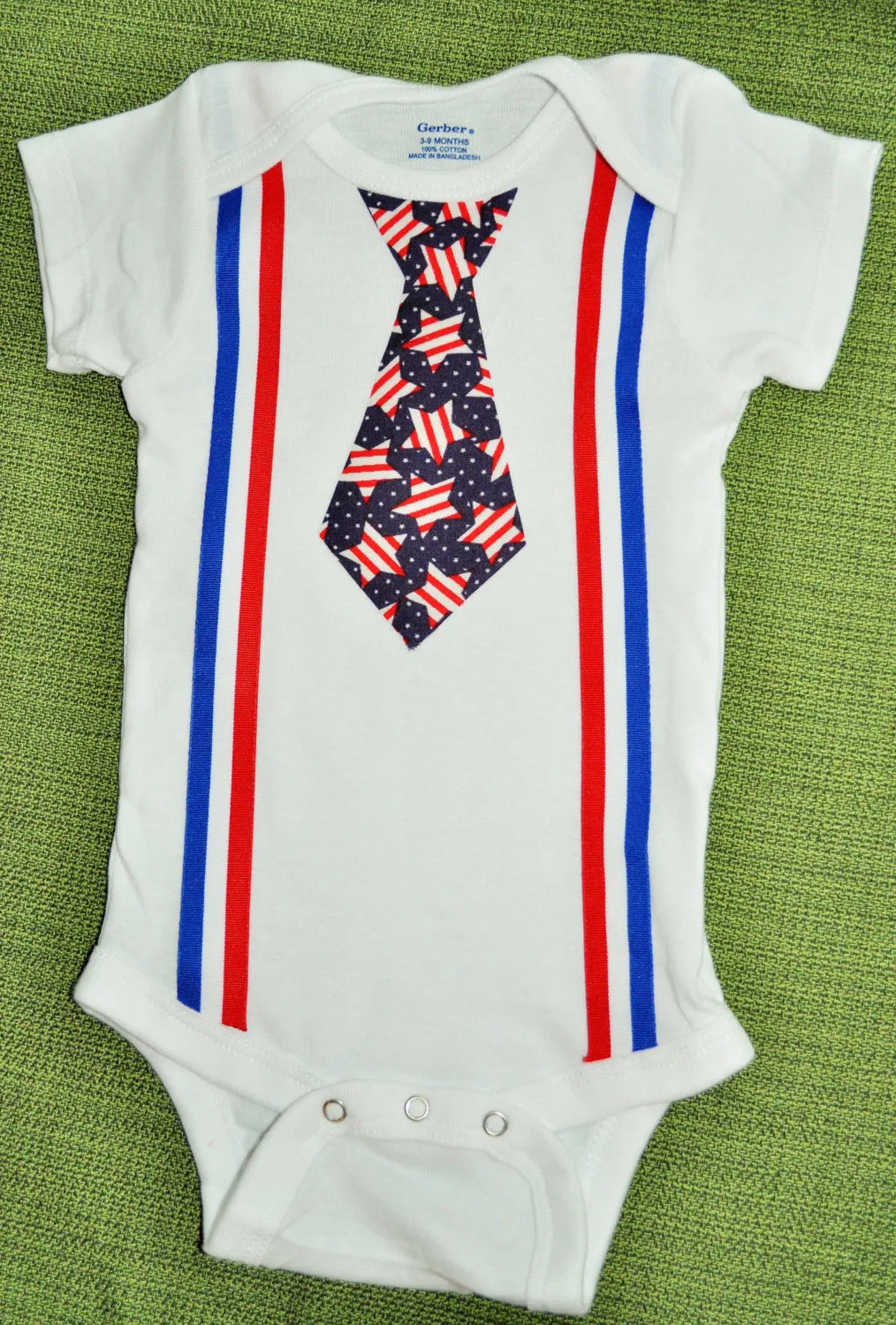 4th of july tie and suspenders,Patriotic bodysuit and baby leg warmers, red,white and blue suspenders.4th of July bodysuit, american