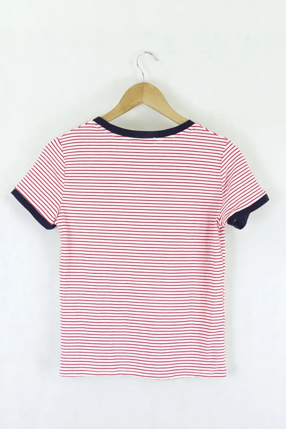 Ally Red And White Stripe T-Shirt S