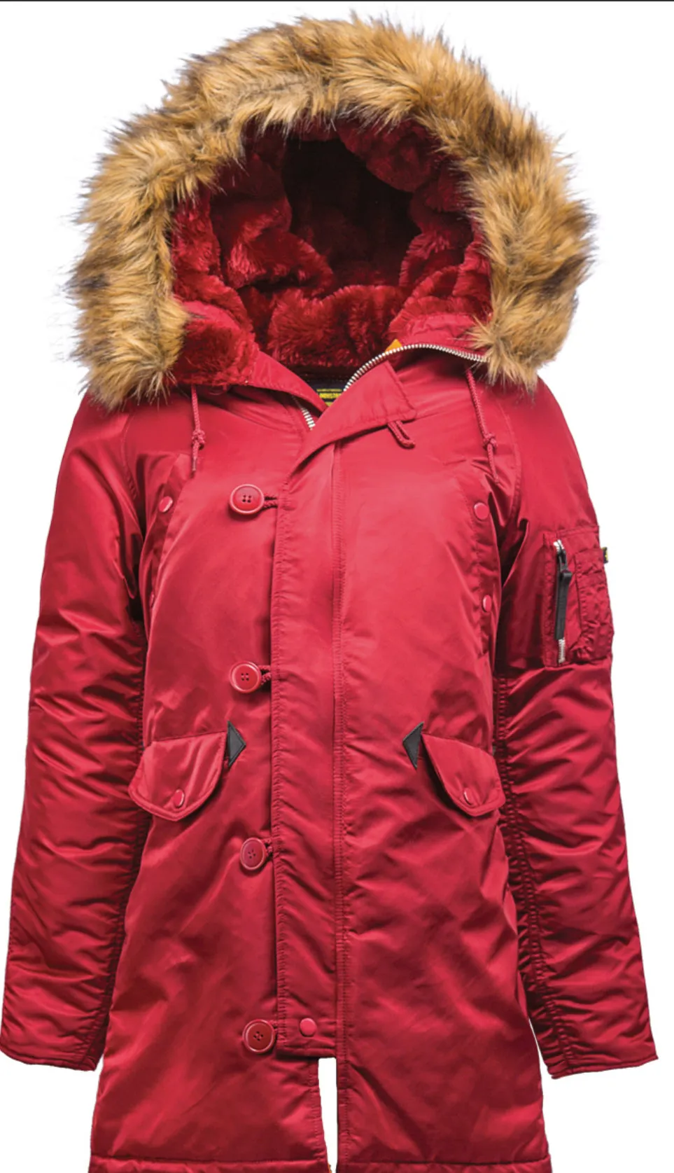 Alpha Industries Women’s N-3B Gen I Parka Red