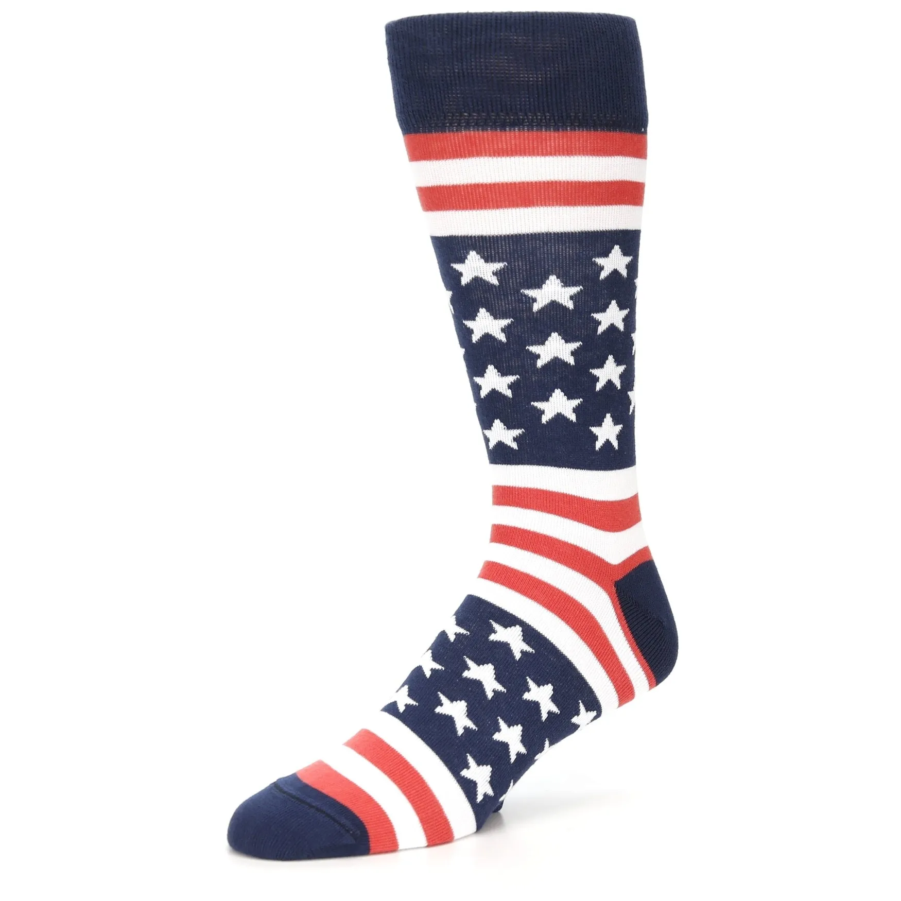 American Flag Socks - USA Made - Men's Novelty Dress Socks