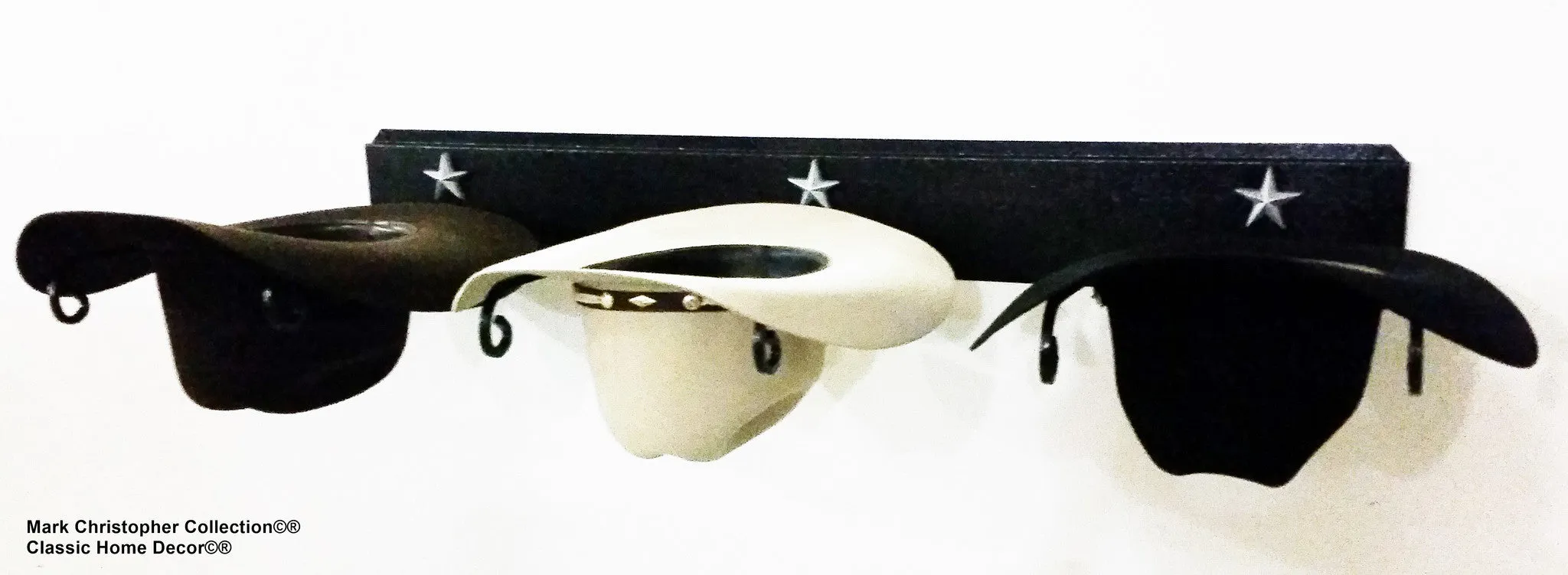 American Made Western Hat Holder 693 STAR BLK