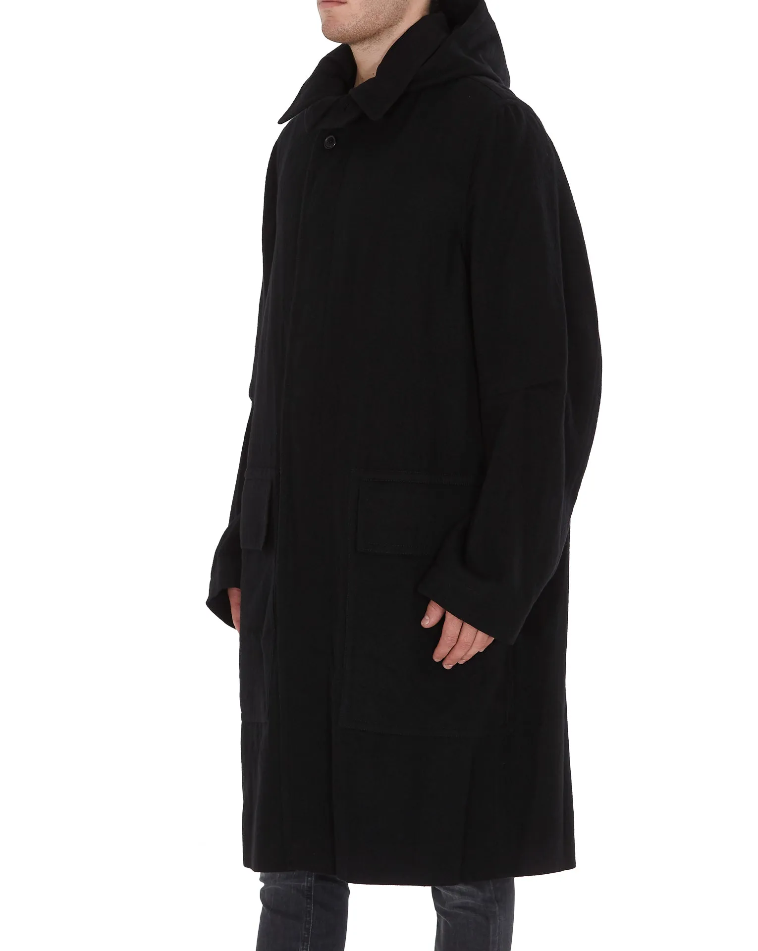 Ann Demeulemeester Hooded Parka Coat