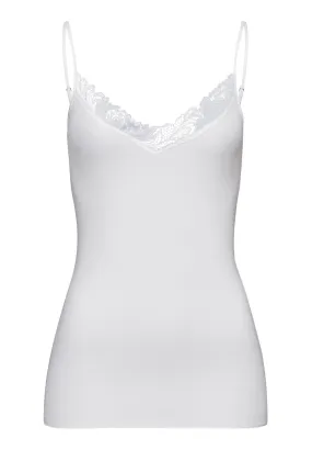 Anne Cotton V-Neck Camisole | Off White 70931-102