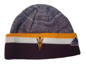 Arizona State Sun Devils Adidas YOUTH Acrylic Knit Cuffed Skull Beanie Hat Cap