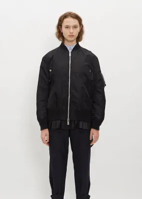 Arm Pocket Twill Jacket - Black