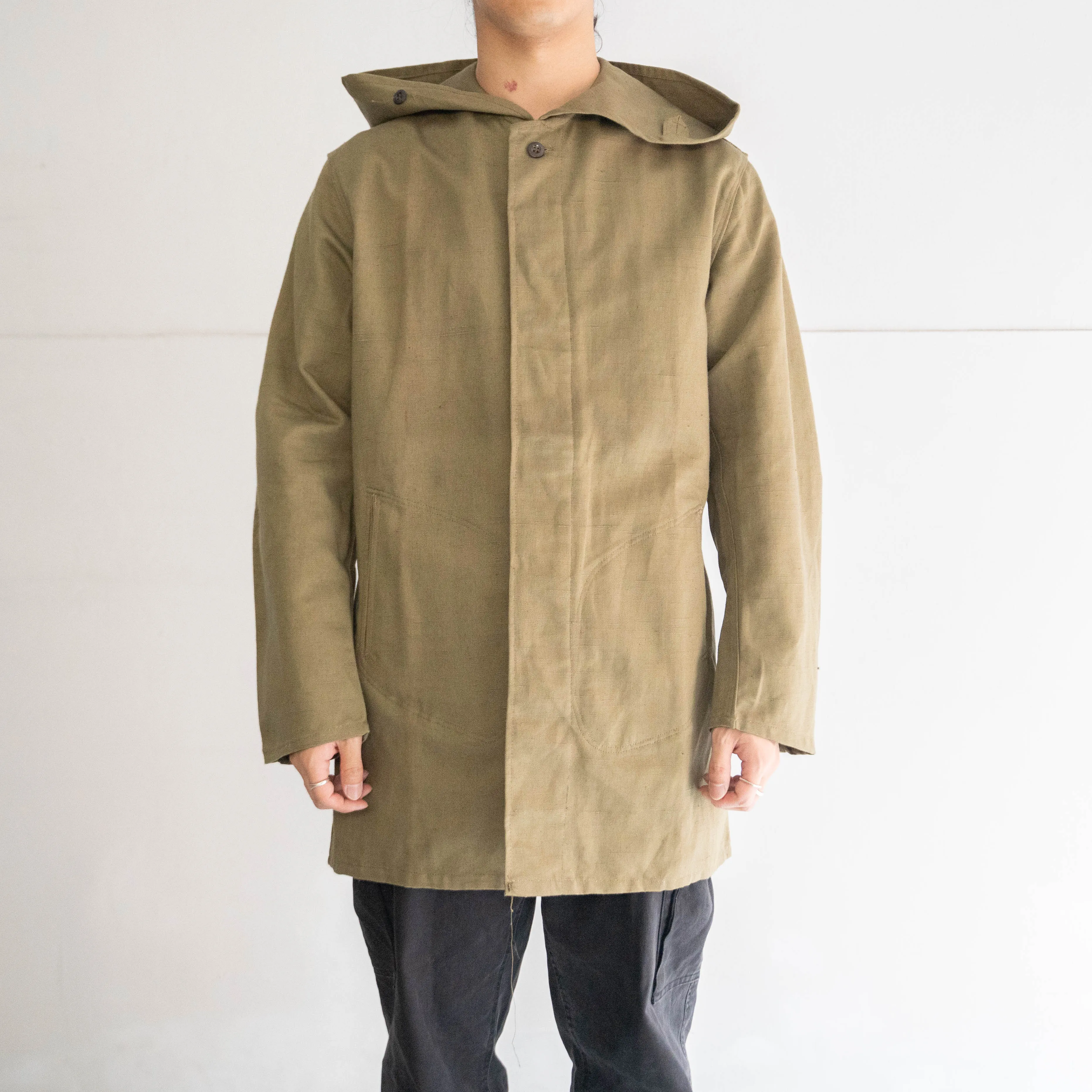 around 1960s Europe military? canvas parka 'dead stock'