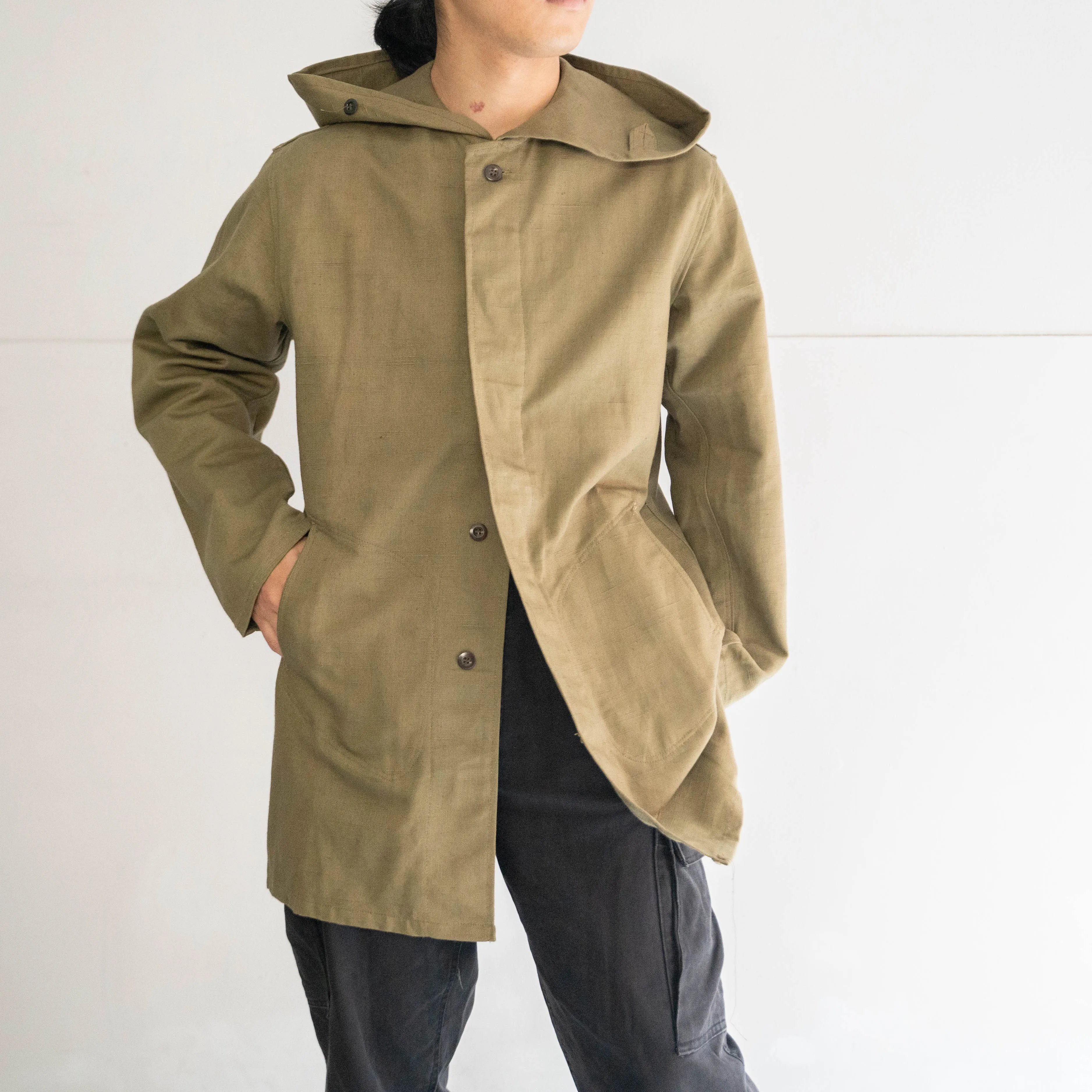 around 1960s Europe military? canvas parka 'dead stock'