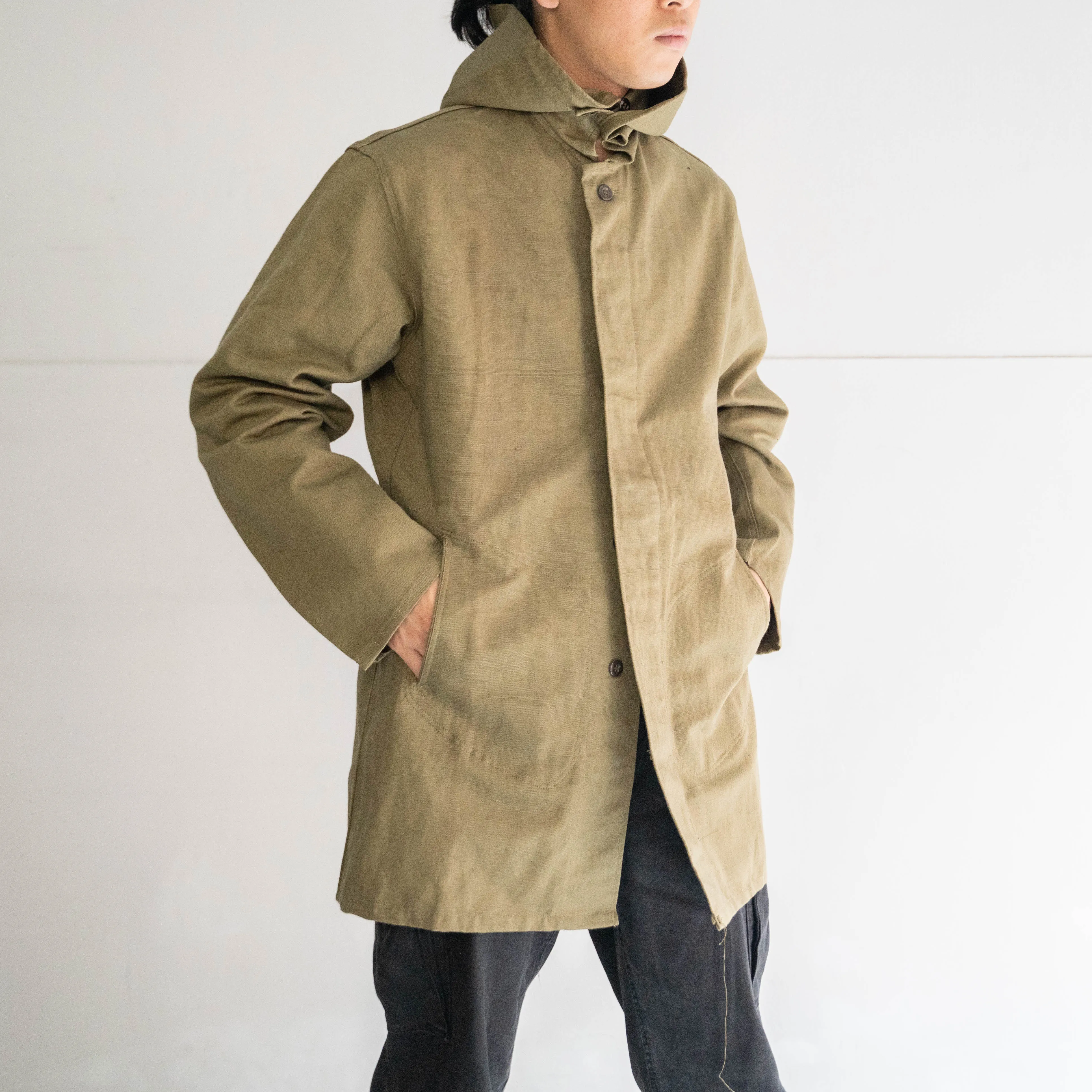 around 1960s Europe military? canvas parka 'dead stock'