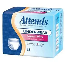 Attends Super Plus Absorbency Protective Underwear with Leakage Barriers, Youth/Small (20" to 34", 80-125 lbs) - One pkg of 20 each