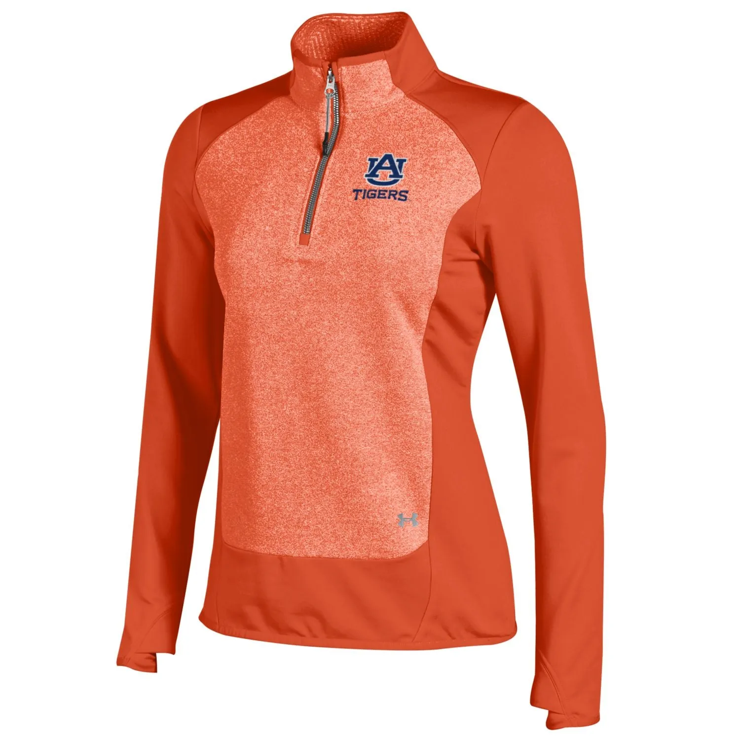 Auburn Tigers Under Armour WOMEN Orange Infrared 1/4 Zip ColdGear Pullover