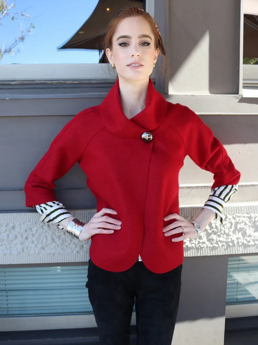 Audrey Jacket in Red