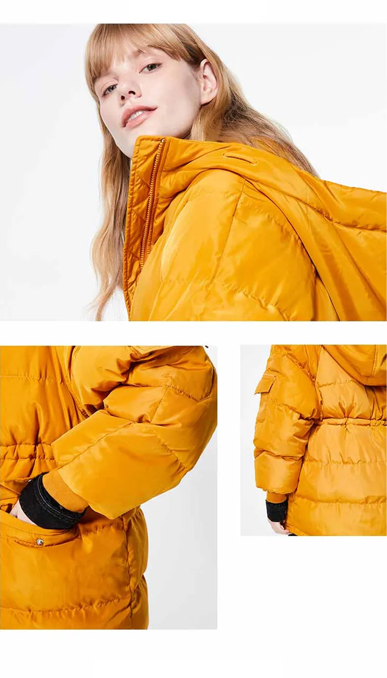 Autumn Winter Women's Loose Fit Cotton Jacket Parka Coat