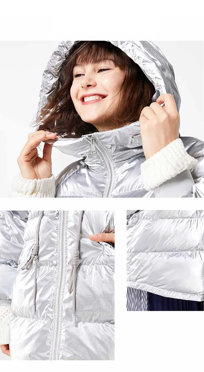 Autumn Winter Women's Loose Fit Cotton Jacket Parka Coat