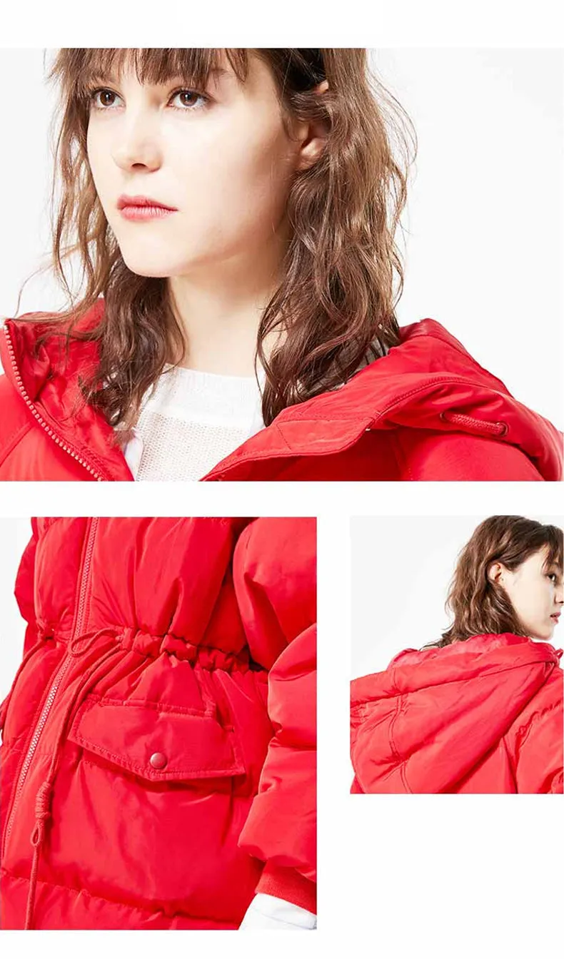 Autumn Winter Women's Loose Fit Cotton Jacket Parka Coat