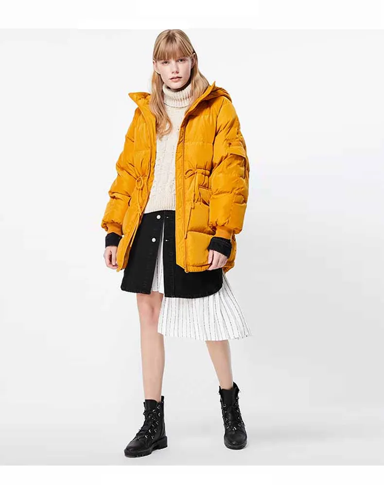 Autumn Winter Women's Loose Fit Cotton Jacket Parka Coat