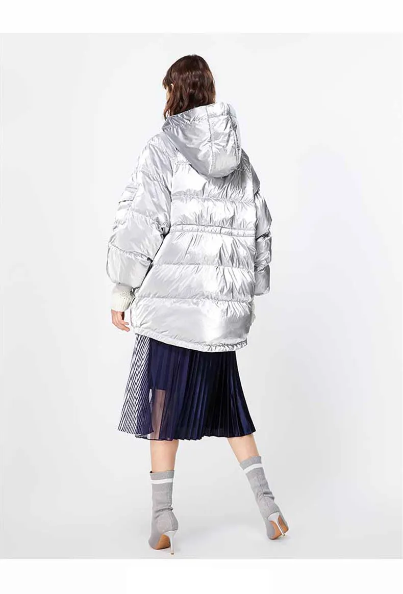 Autumn Winter Women's Loose Fit Cotton Jacket Parka Coat