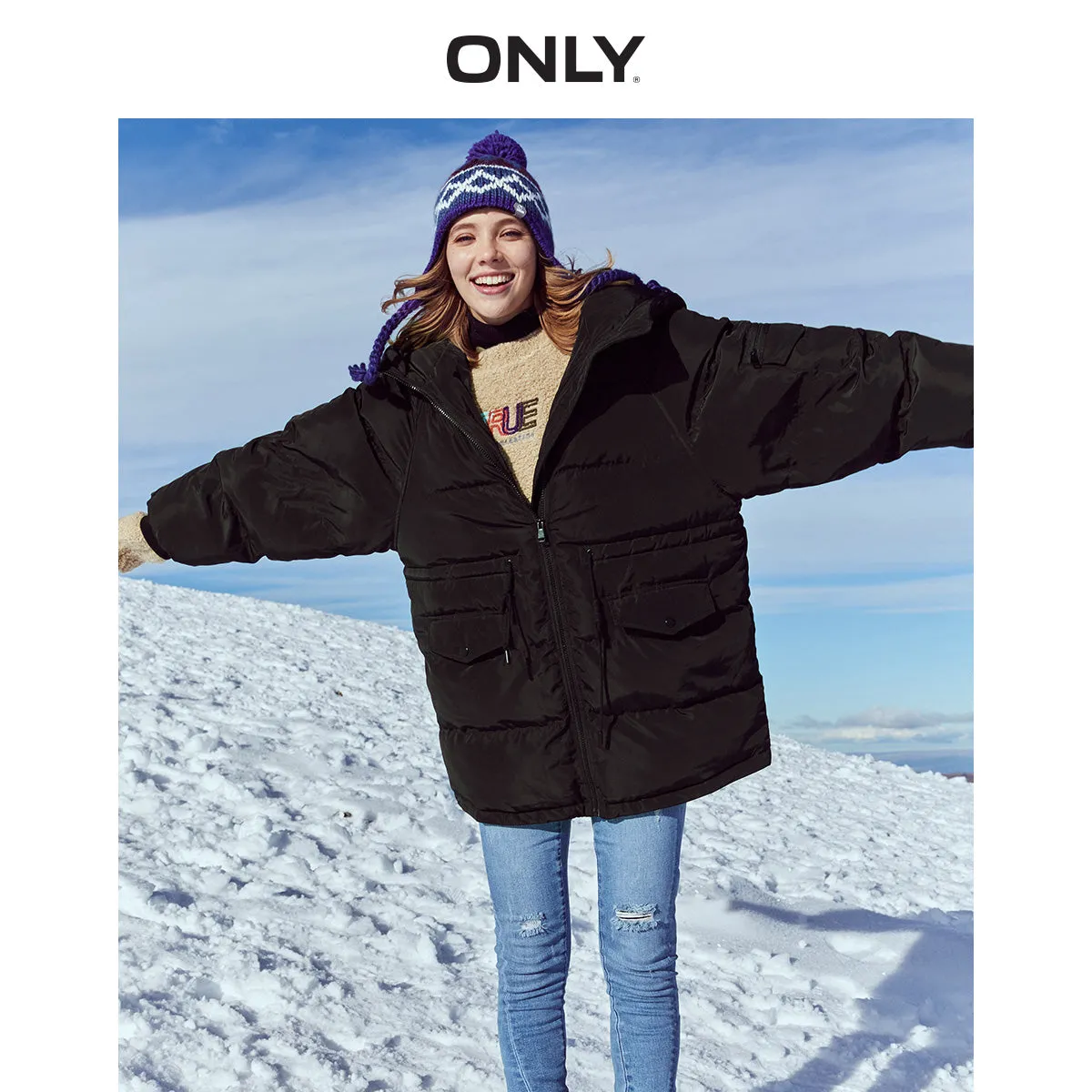 Autumn Winter Women's Loose Fit Cotton Jacket Parka Coat