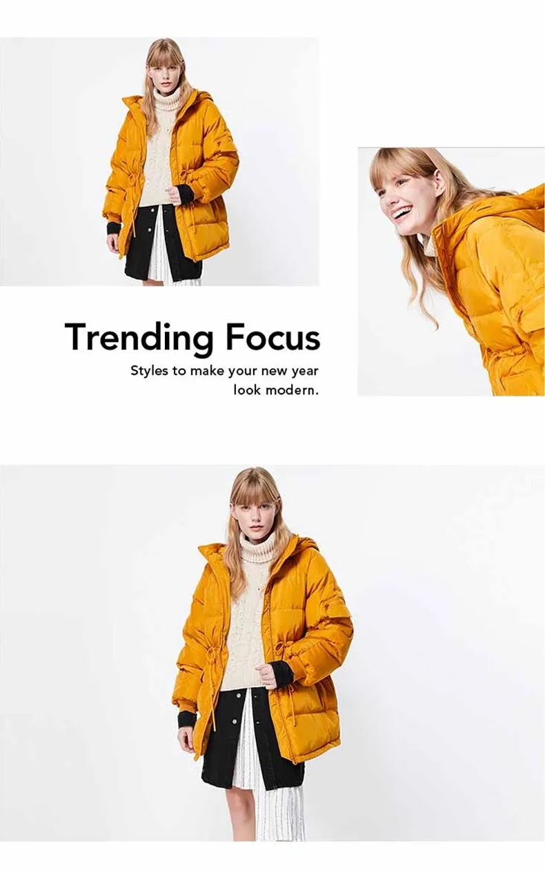 Autumn Winter Women's Loose Fit Cotton Jacket Parka Coat