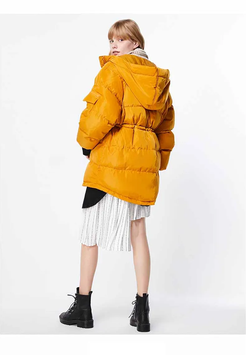 Autumn Winter Women's Loose Fit Cotton Jacket Parka Coat