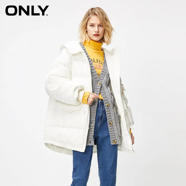 Autumn Winter Women's Loose Fit Cotton Jacket Parka Coat