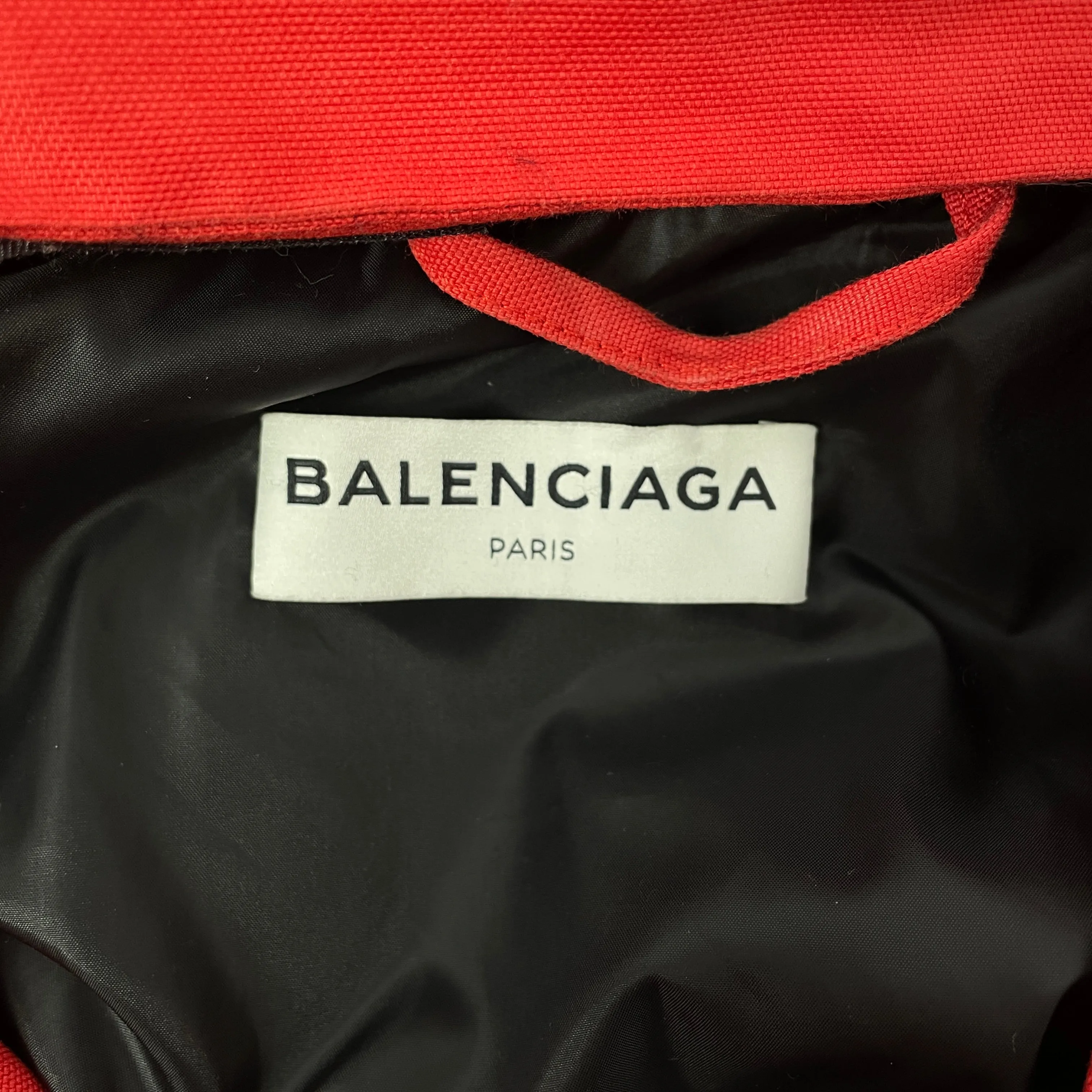 BALENCIAGA/Mod Parka/34/Nylon/RED/BALENCIAGA 'WORKER RED COAT'