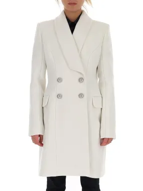 Balmain Double-Breasted Tailored Overcoat