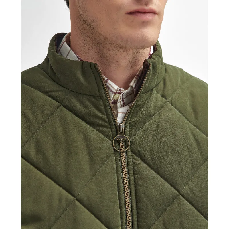 Barbour Country Liddesdale Quilted Mens Gilet - Olive