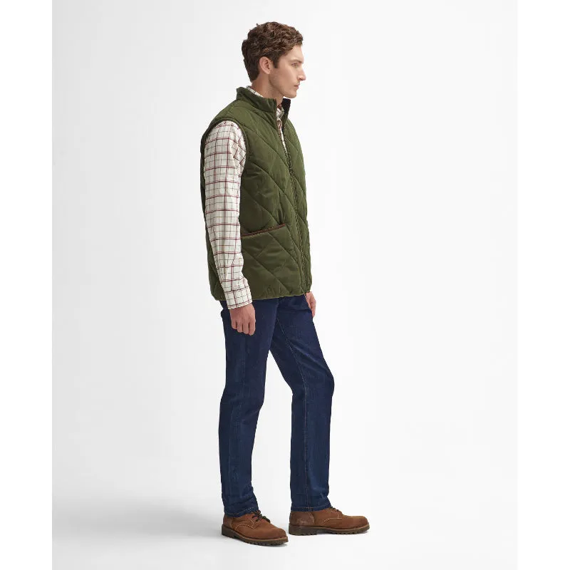 Barbour Country Liddesdale Quilted Mens Gilet - Olive