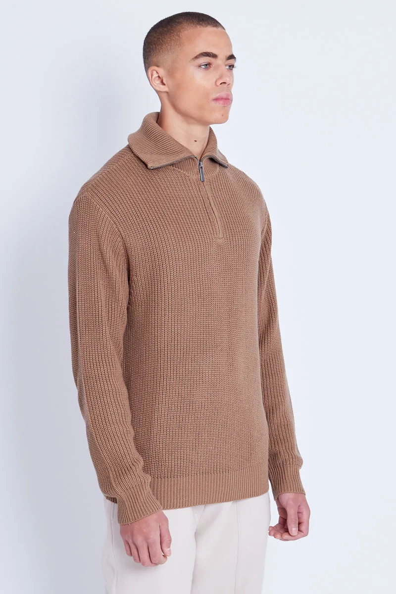 BOOTH HALF ZIP KNIT