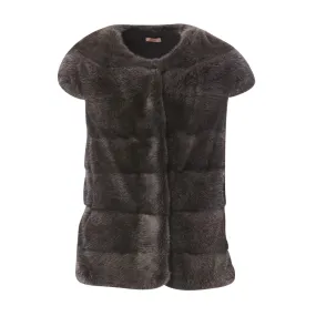 BROWN MAGNUM FUR GILET