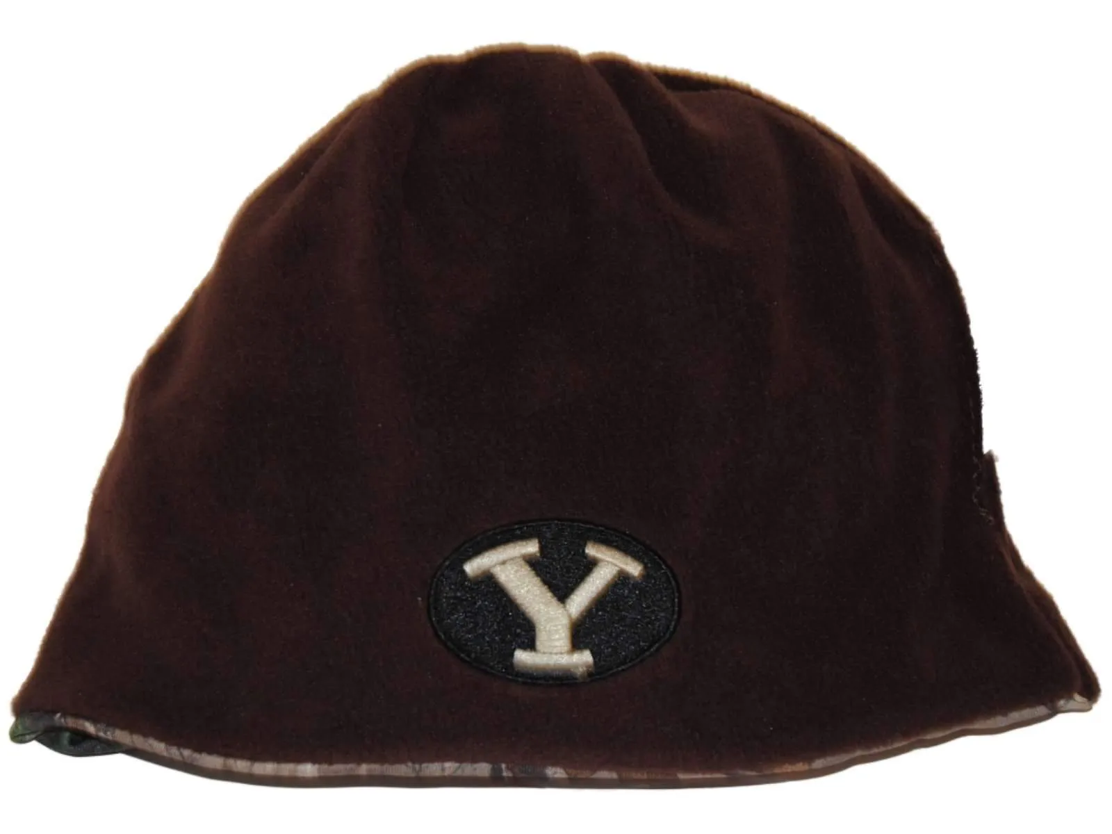 BYU Cougars TOW Camo Brown Trap 1 Reversible Knit Winter Beanie Hat Cap