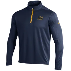 Cal Golden Bears Under Armour Navy Golf Loose 1/4 Zip LS Pullover