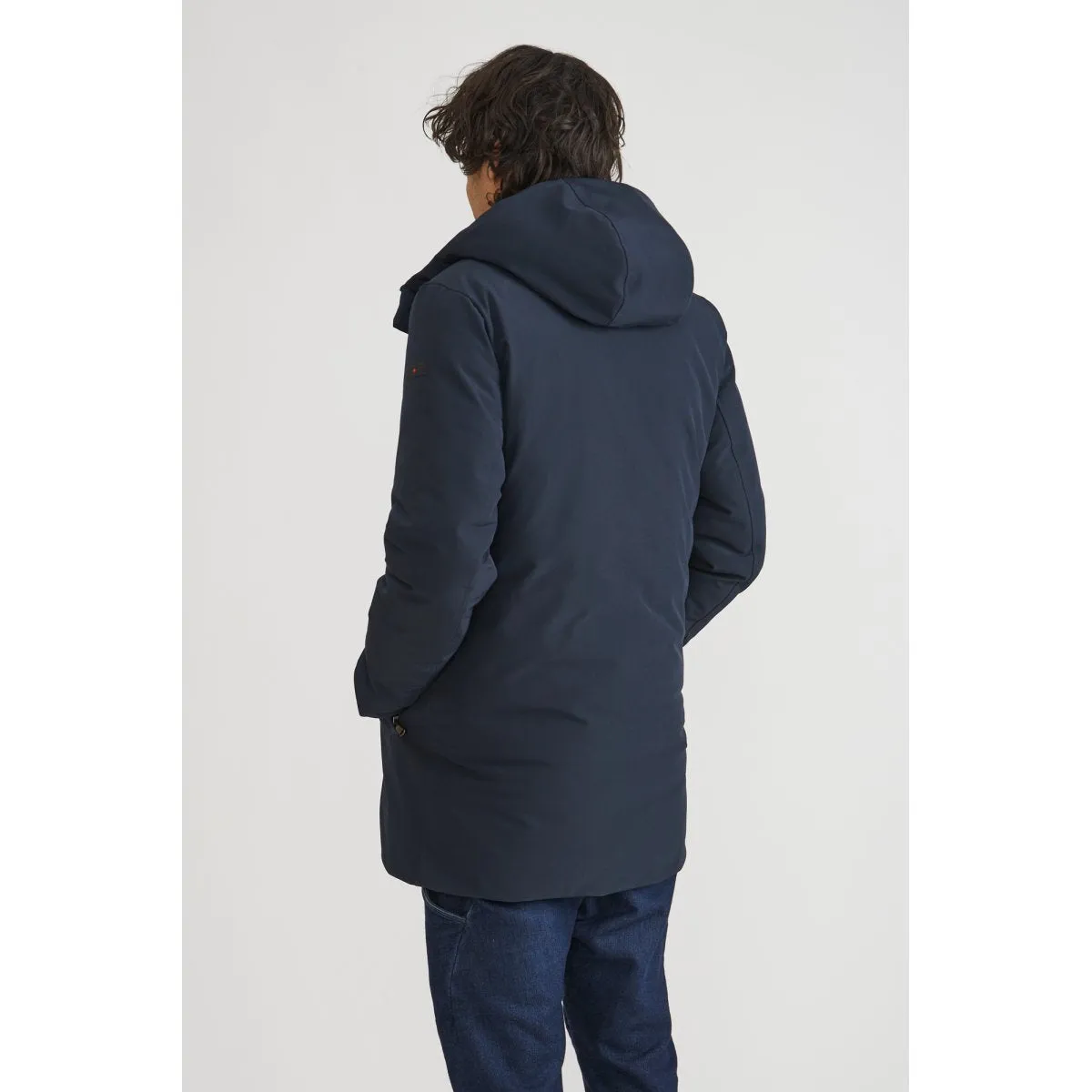 Canadian Parka da uomo con tasche a zip e cappuccio City CN.G221352/DKNAV blu scuro