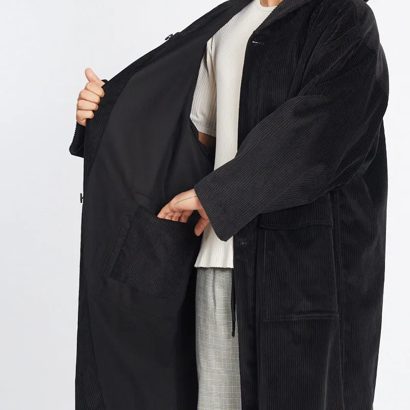 Canopy Coat - Black Corduroy