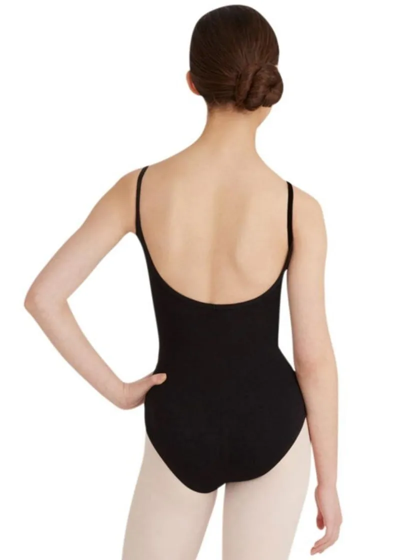 Capezio Classics Princess Seam Cotton Camisole Leotard (Black)