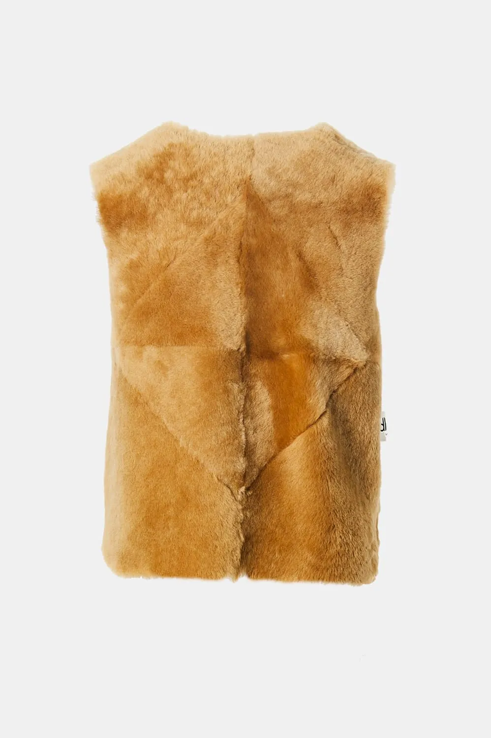 Cappuccino Shearling Vest