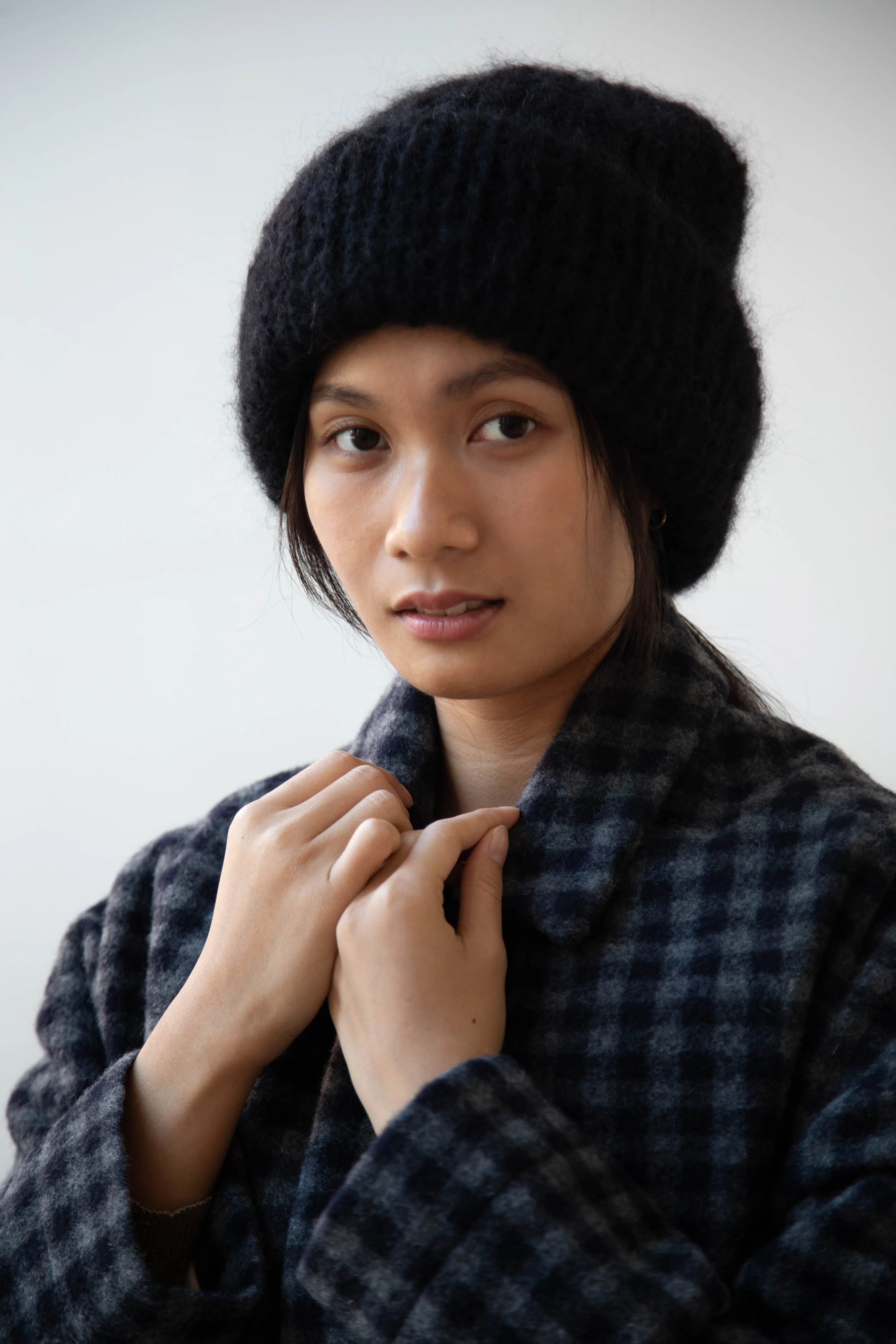 Casey Casey | Mohair Beanie in Black