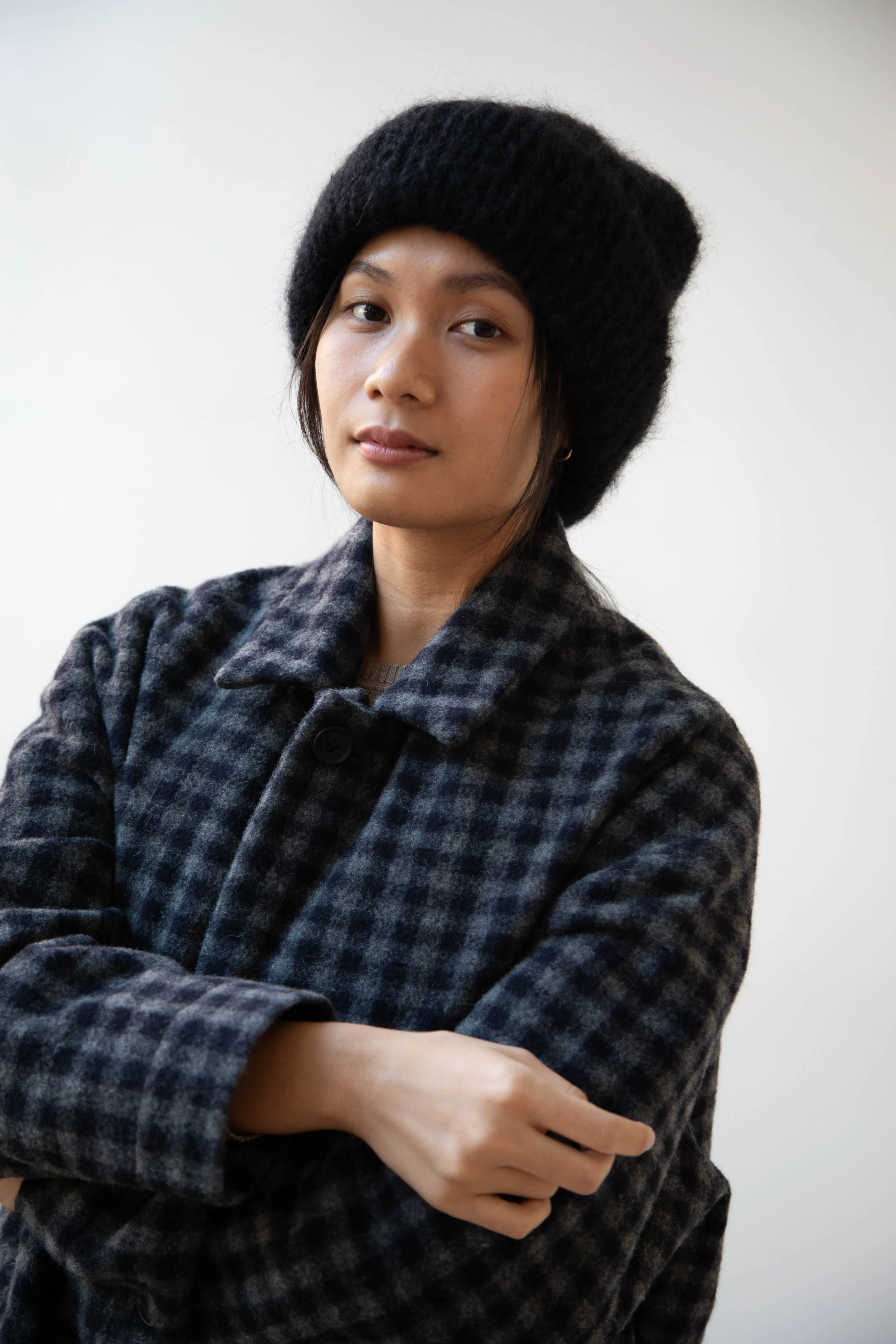 Casey Casey | Mohair Beanie in Black