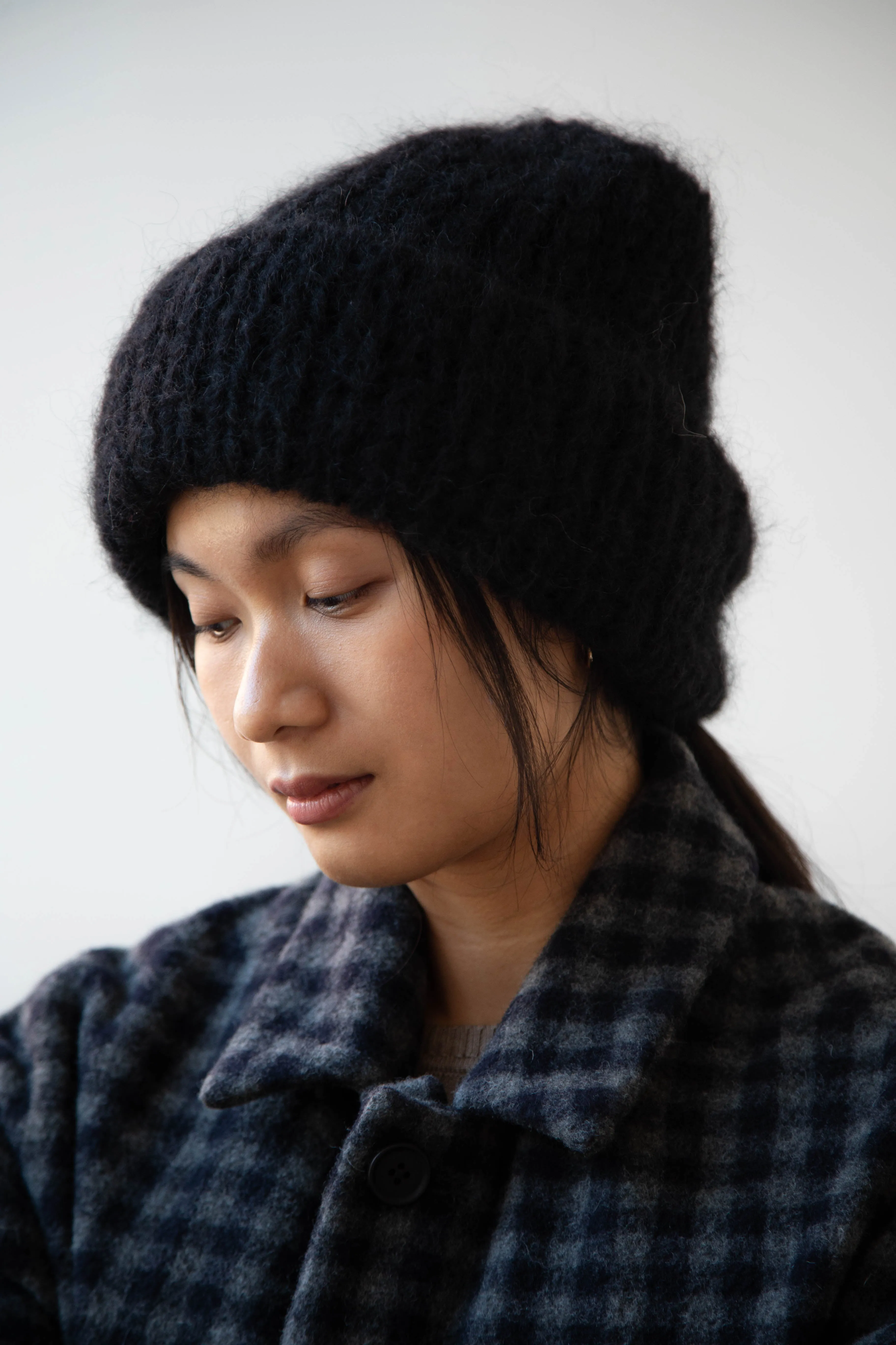 Casey Casey | Mohair Beanie in Black