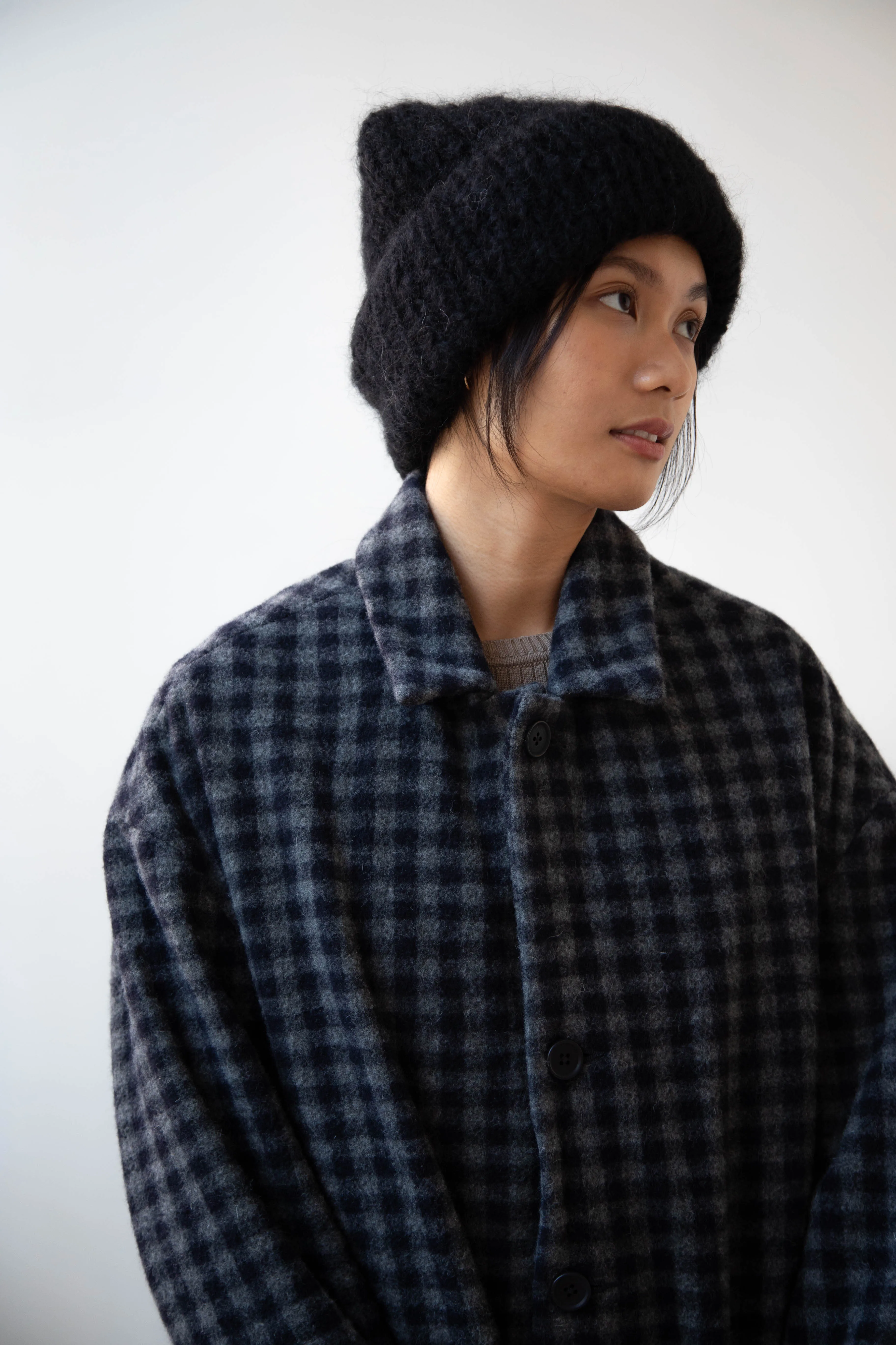 Casey Casey | Mohair Beanie in Black