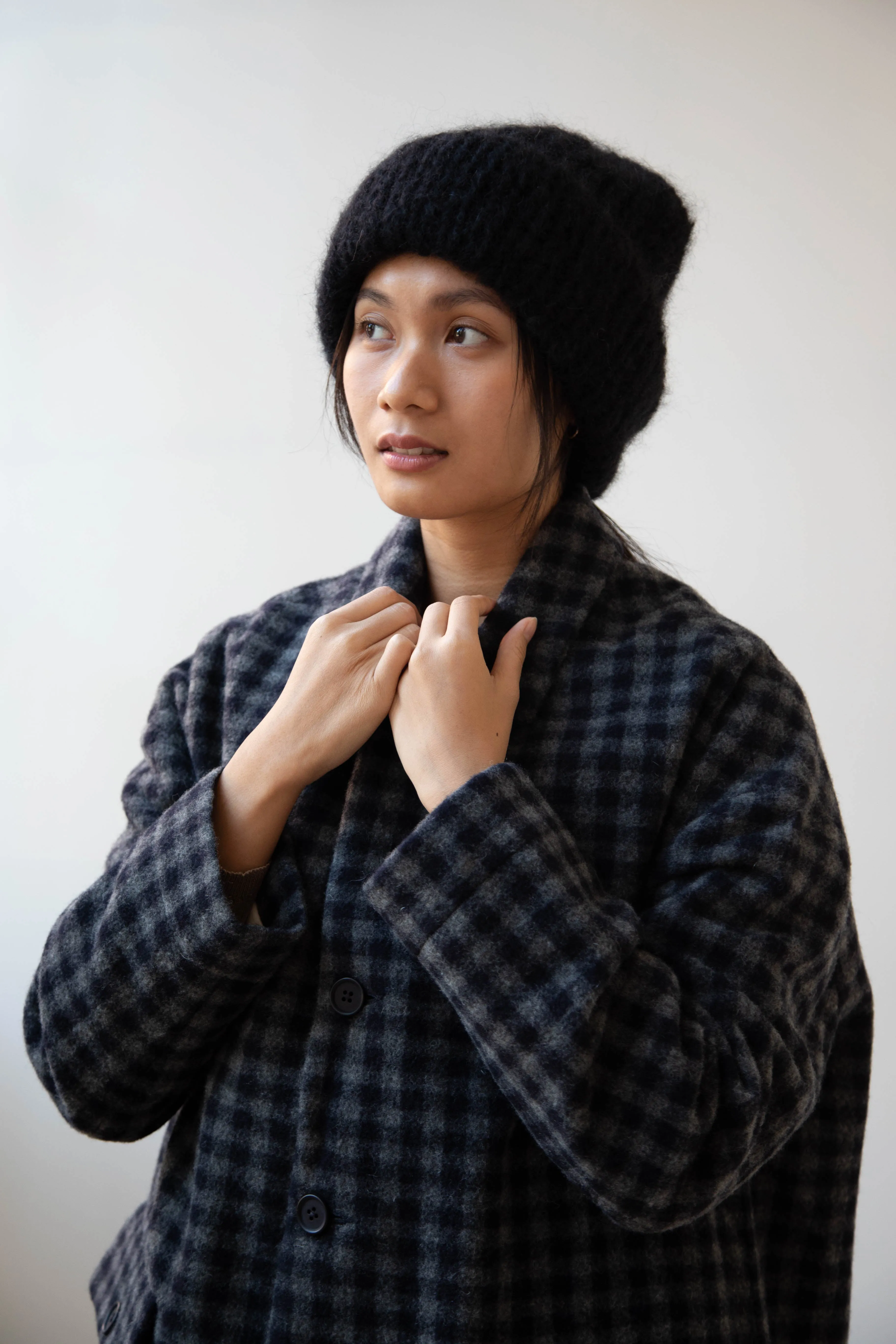 Casey Casey | Mohair Beanie in Black