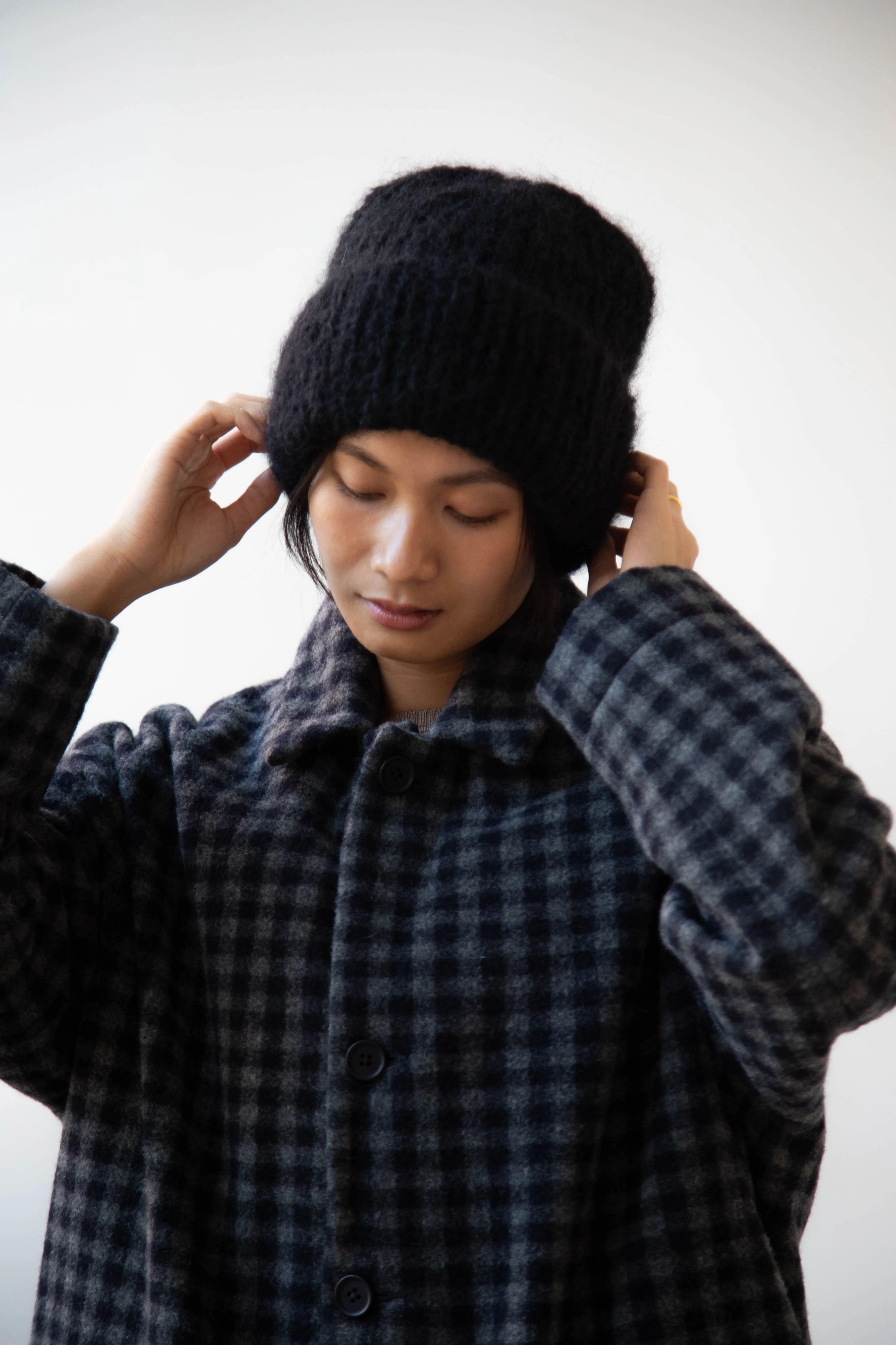 Casey Casey | Mohair Beanie in Black