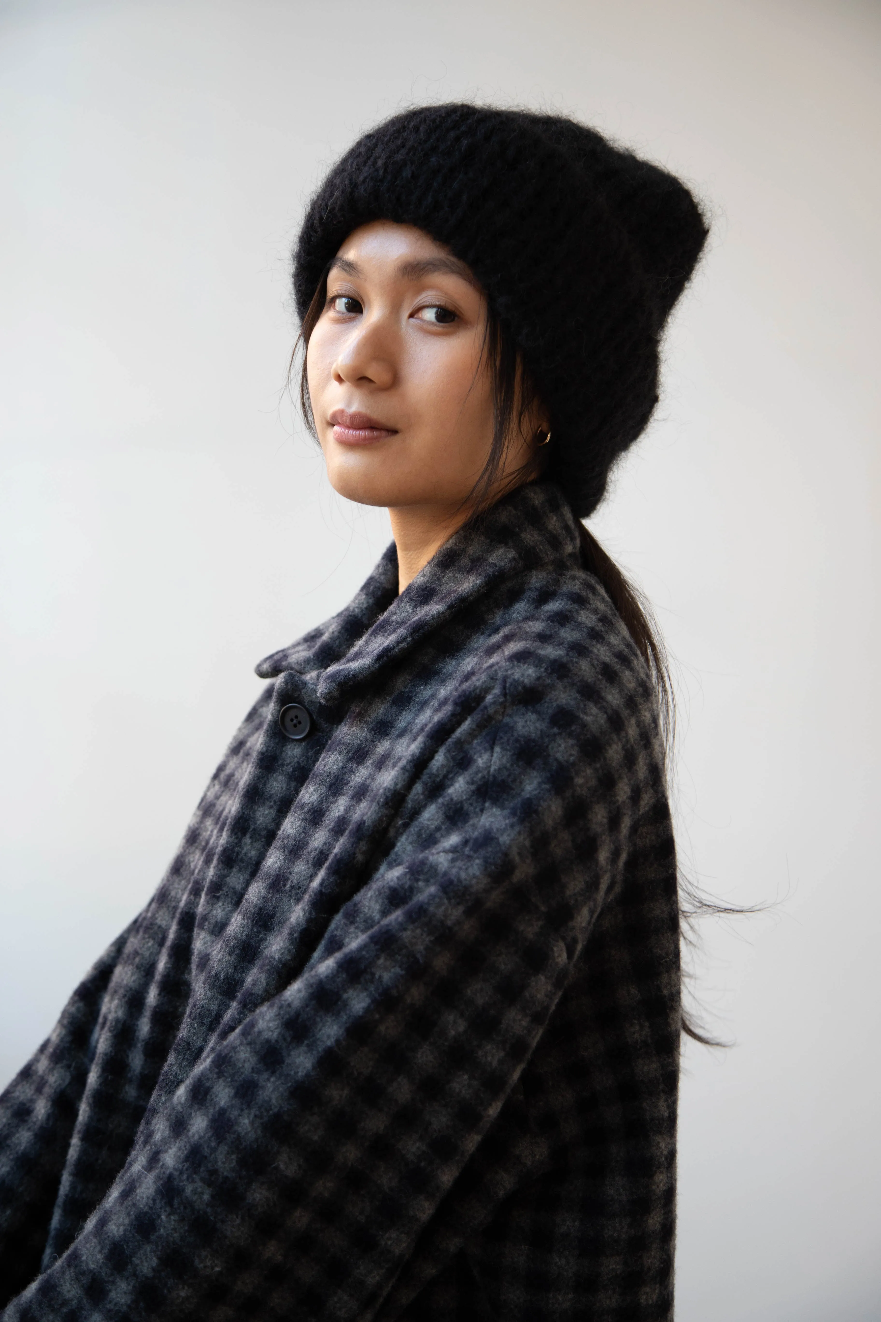 Casey Casey | Mohair Beanie in Black