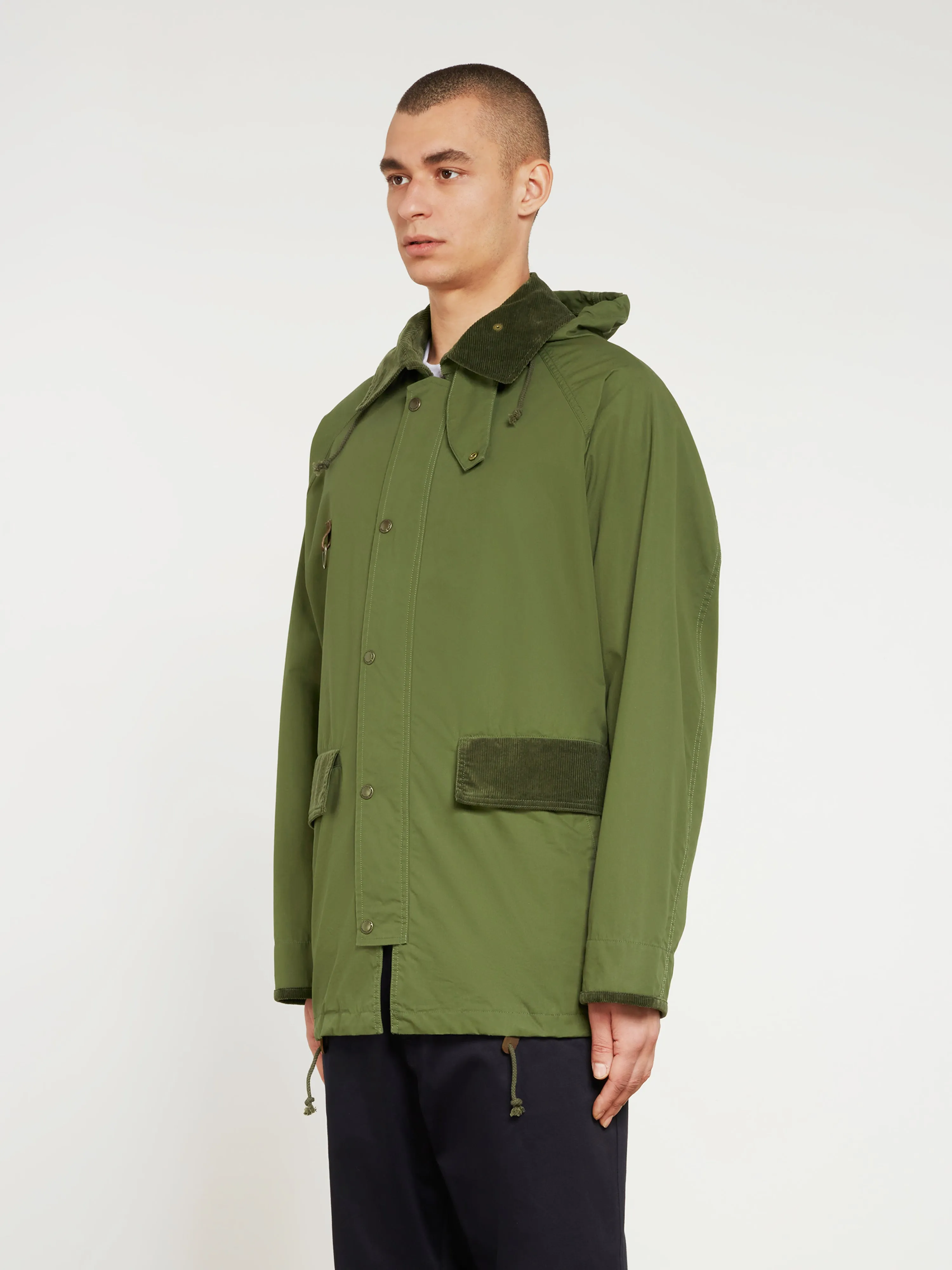 CDG Homme - Men's Cotton Nylon Parka - (Khaki)