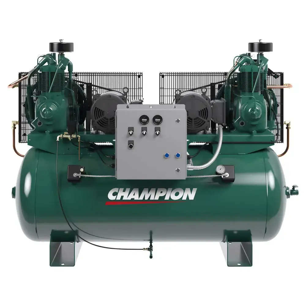 Champion Advantage 5HP Duplex Horiz. Air Compressor (120 Gal, 3 Phase)