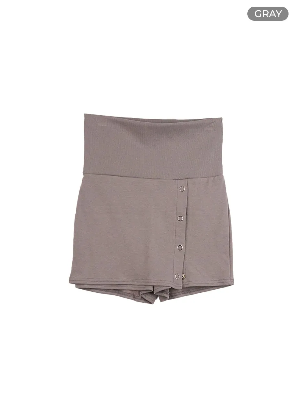 Chic Buttoned Mini Skirt CO410