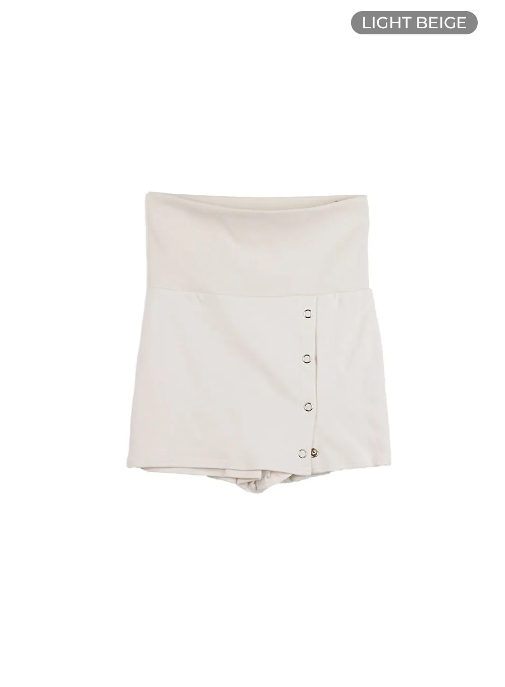 Chic Buttoned Mini Skirt CO410