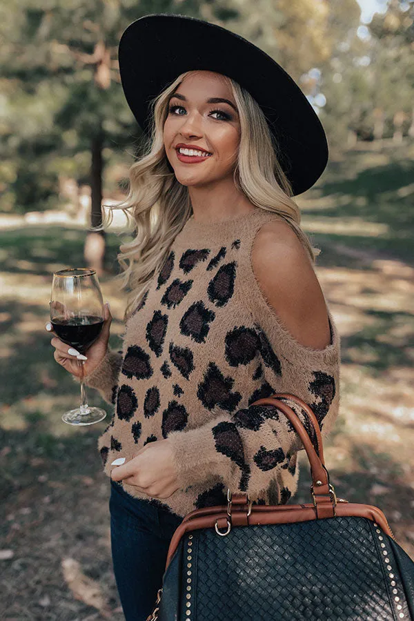 Chic Season Ultra Soft Leopard Sweater in Brown